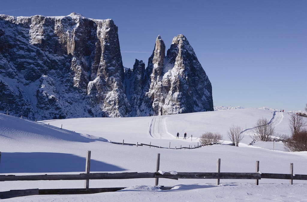 Langlaufen in den Dolomiten