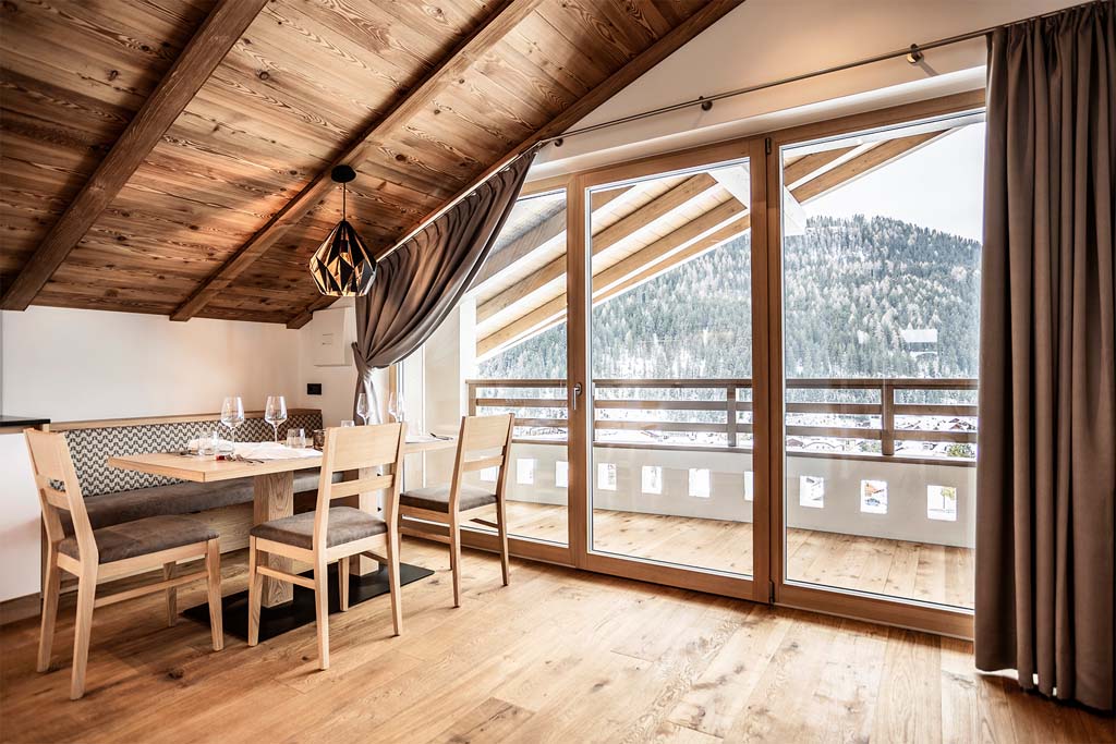 Luxusferienwohnung Chalet Dolomiti - Wohnküche