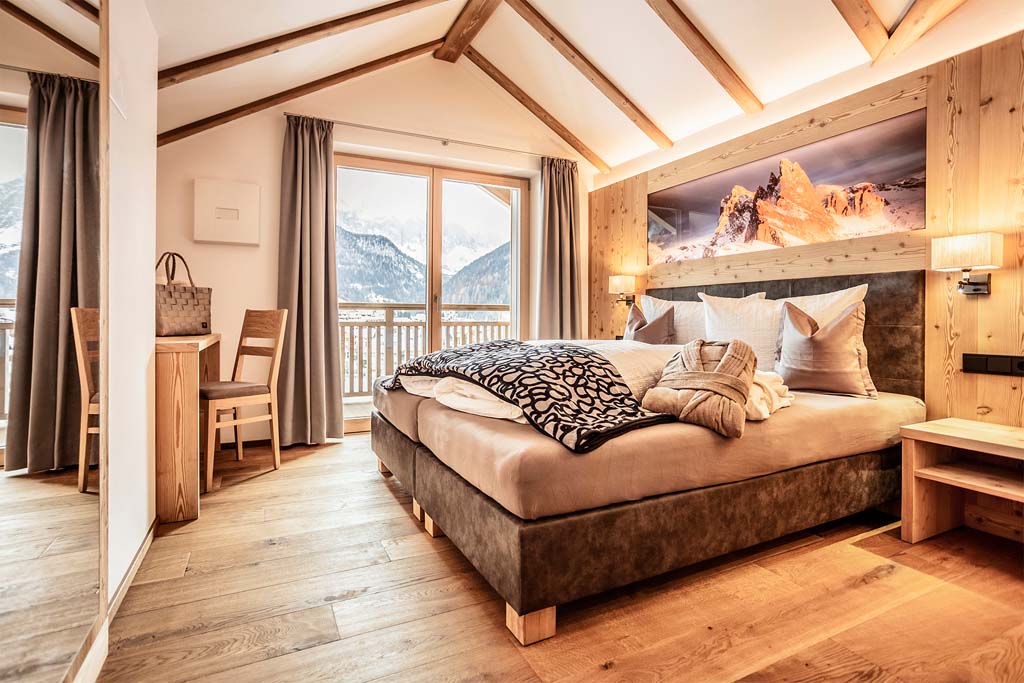 Luxusferienwohnung Chalet Dolomiti - Schlafzimmer