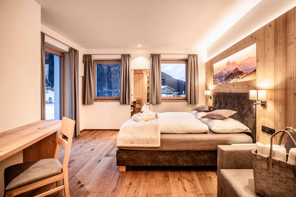 Luxusferienwohnung Chalet Plazola - Schlafzimmer