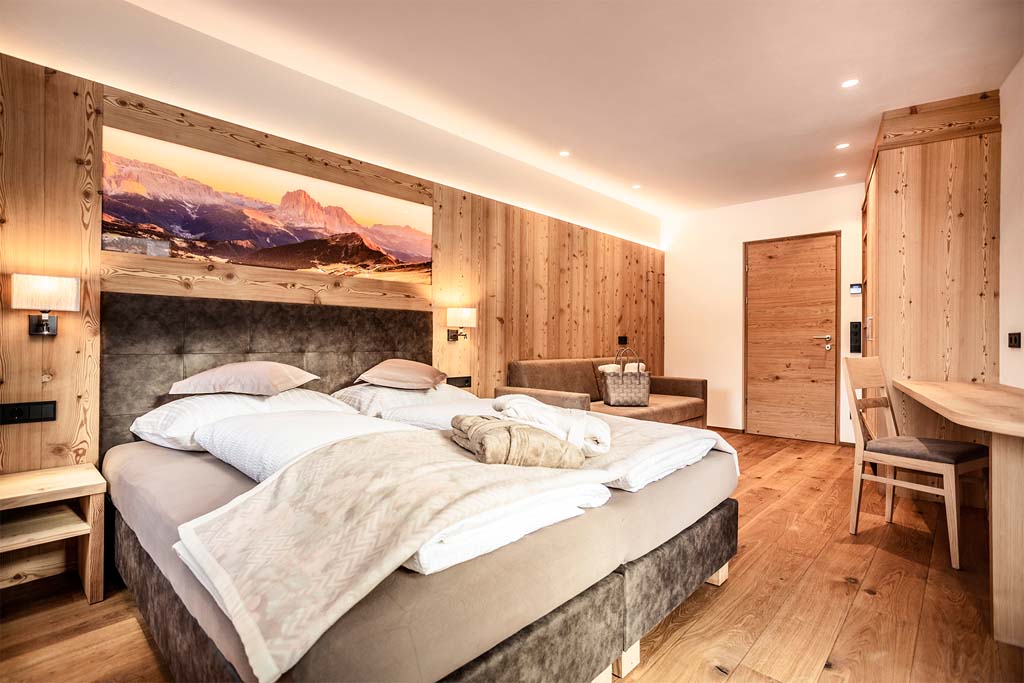Luxusferienwohnung Chalet Plazola - Schlafzimmer