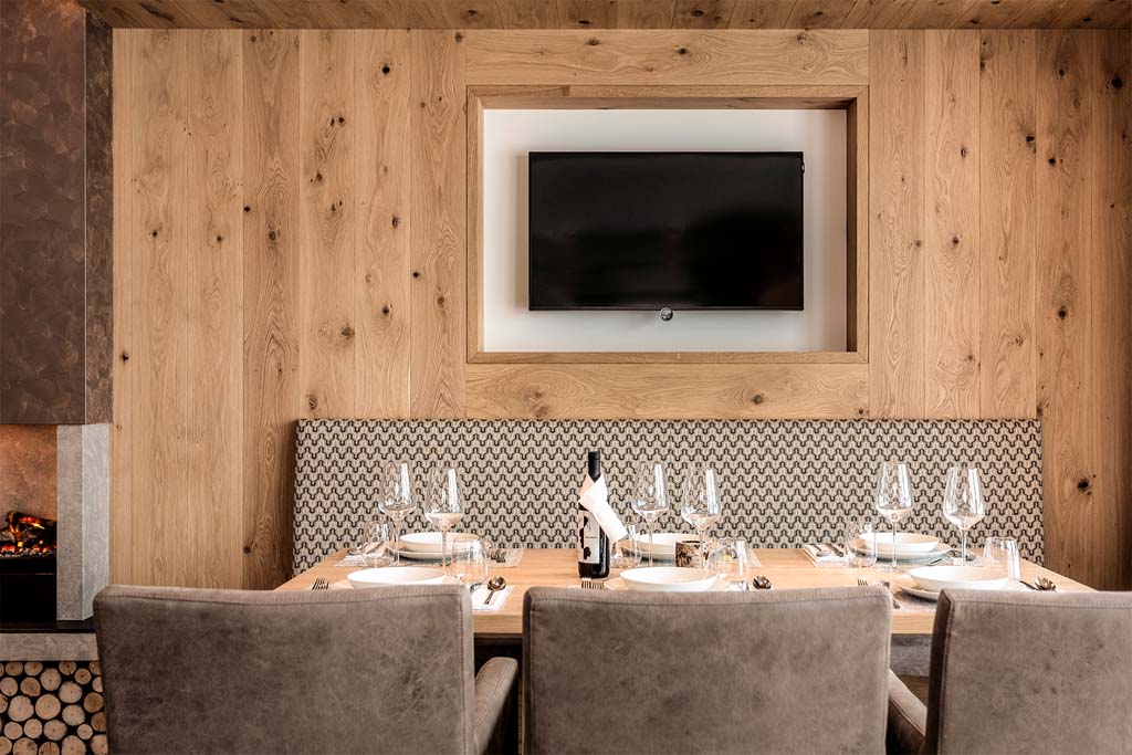 Luxusferienwohnung Chalet Plazola - Stube