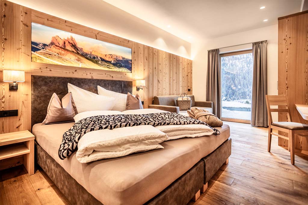 Luxusferienwohnung Chalet Plazola - Schlafzimmer