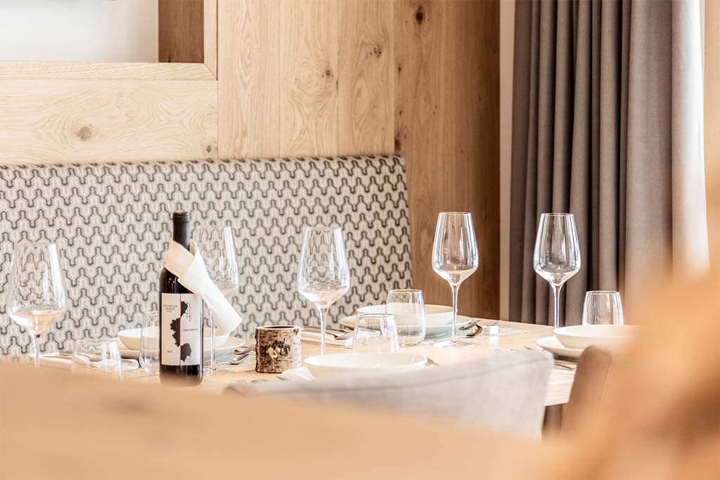 Luxusferienwohnung Chalet Plazola - Stube