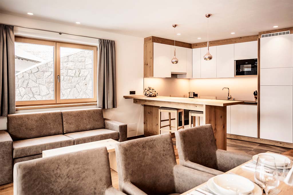 Luxusferienwohnung Chalet Plazola - Stube