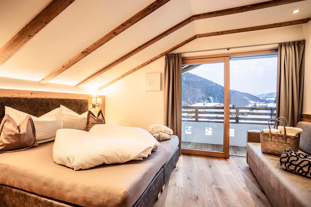 Lussuoso appartamento Chalet Sella - camera da letto