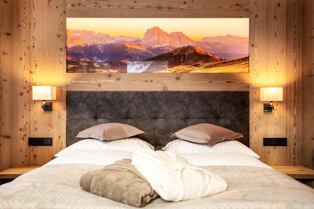 Lussuoso appartamento Chalet Sella - camera da letto
