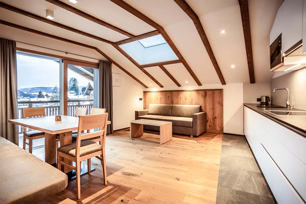 Lussuoso appartamento Chalet Sella - soggiorno
