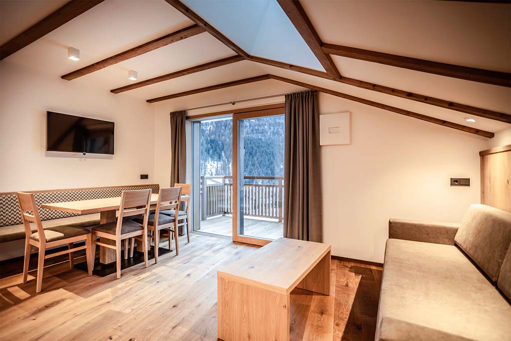Lussuoso appartamento Chalet Sella - soggiorno