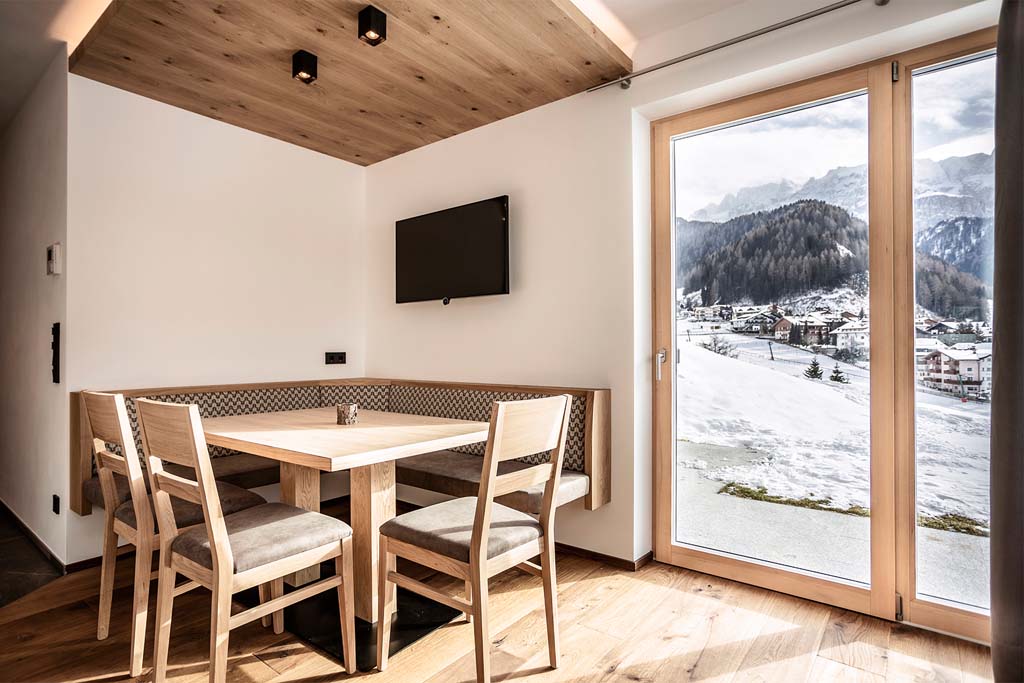 Luxusferienwohnung Suite Puez - Wohnküche
